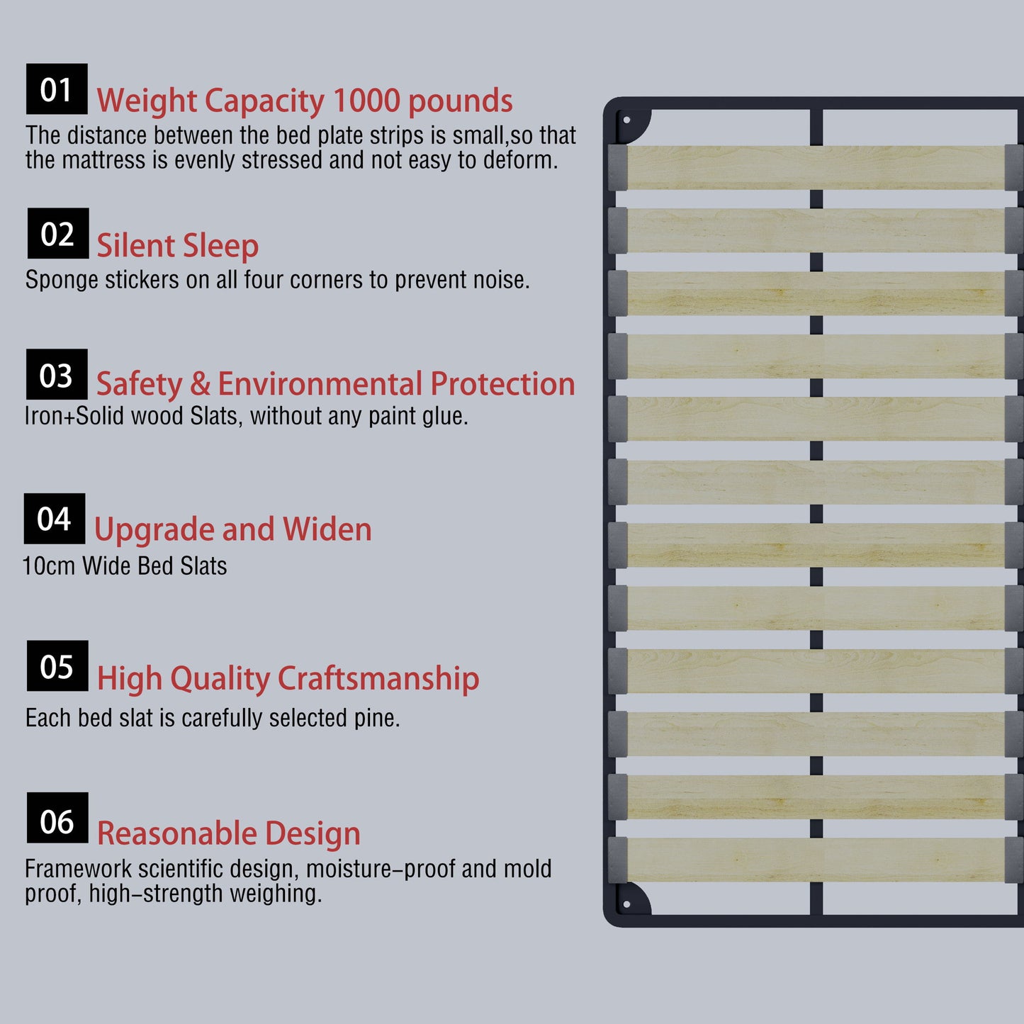 King Size Platform Bed With Special-Shaped Headboard - Cream - The Sleep Loft - Online Mattress Showroom NYC