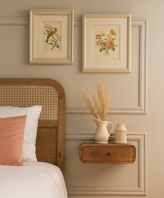 Avora - Wall Mounted 1 Drawer Nightstand - The Sleep Loft - Online Mattress Showroom NYC