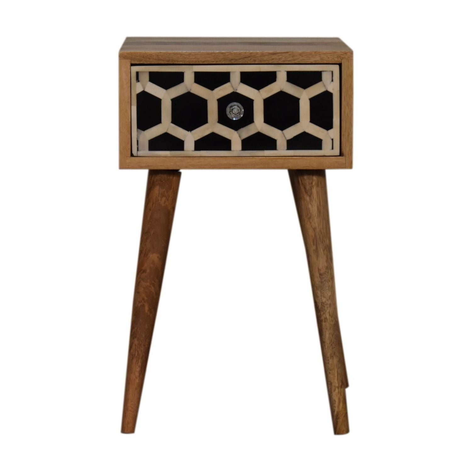 Inlay Bone Inlay Drawer Nightstand - The Sleep Loft - Online Mattress Showroom NYC