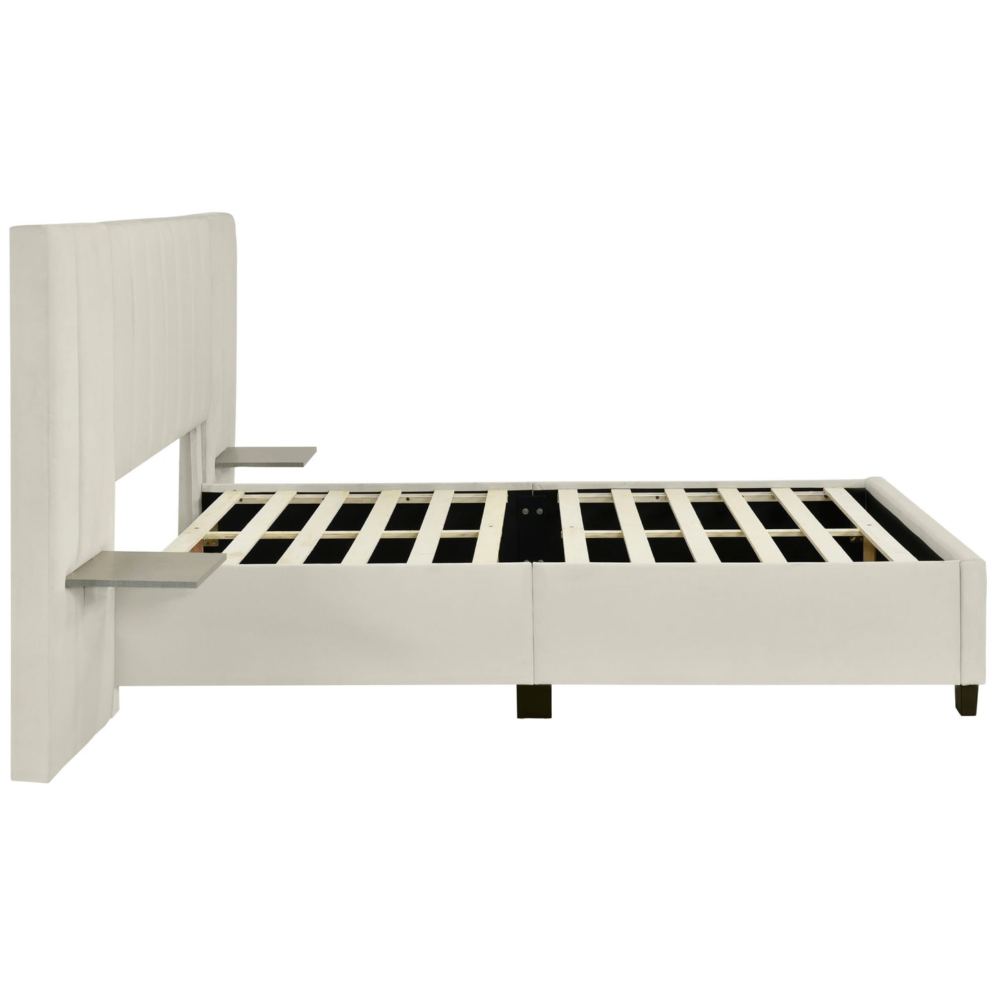 Upholstered Platform Bed With Big Headboard - The Sleep Loft - Online Mattress Showroom NYC