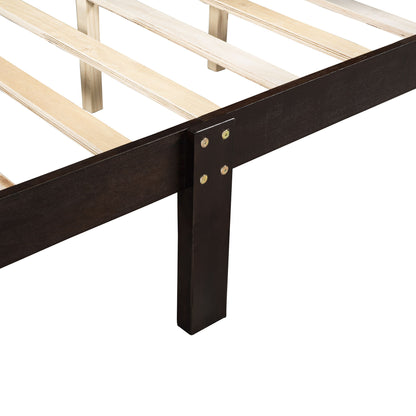 Platform Bed Frame Mattress Foundation Sleigh Bed With Headboard / Footboard / Wood Slat Suppor - The Sleep Loft - Online Mattress Showroom NYC