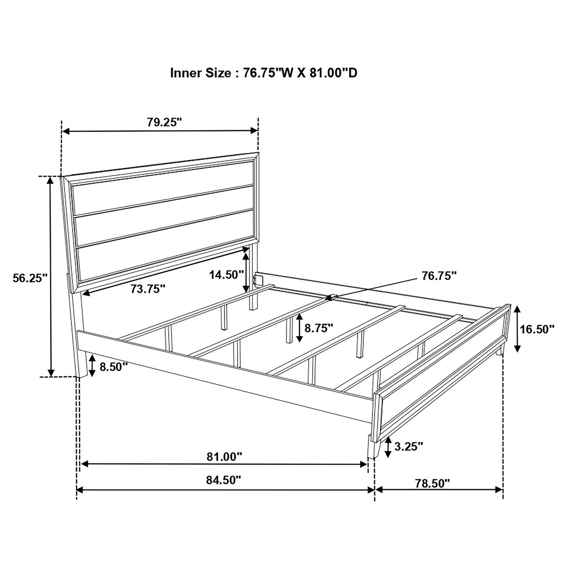 Carina - Eastern King Bed - Oak - The Sleep Loft - Online Mattress Showroom NYC