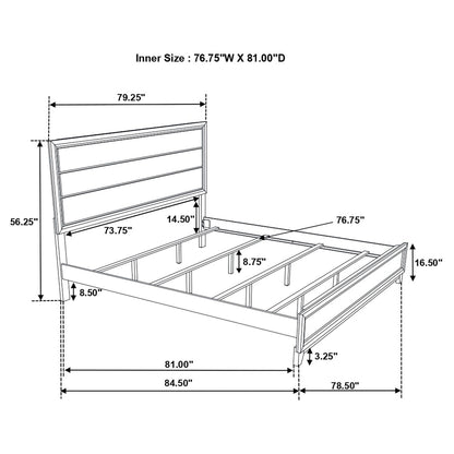 Carina - Eastern King Bed - Oak - The Sleep Loft - Online Mattress Showroom NYC