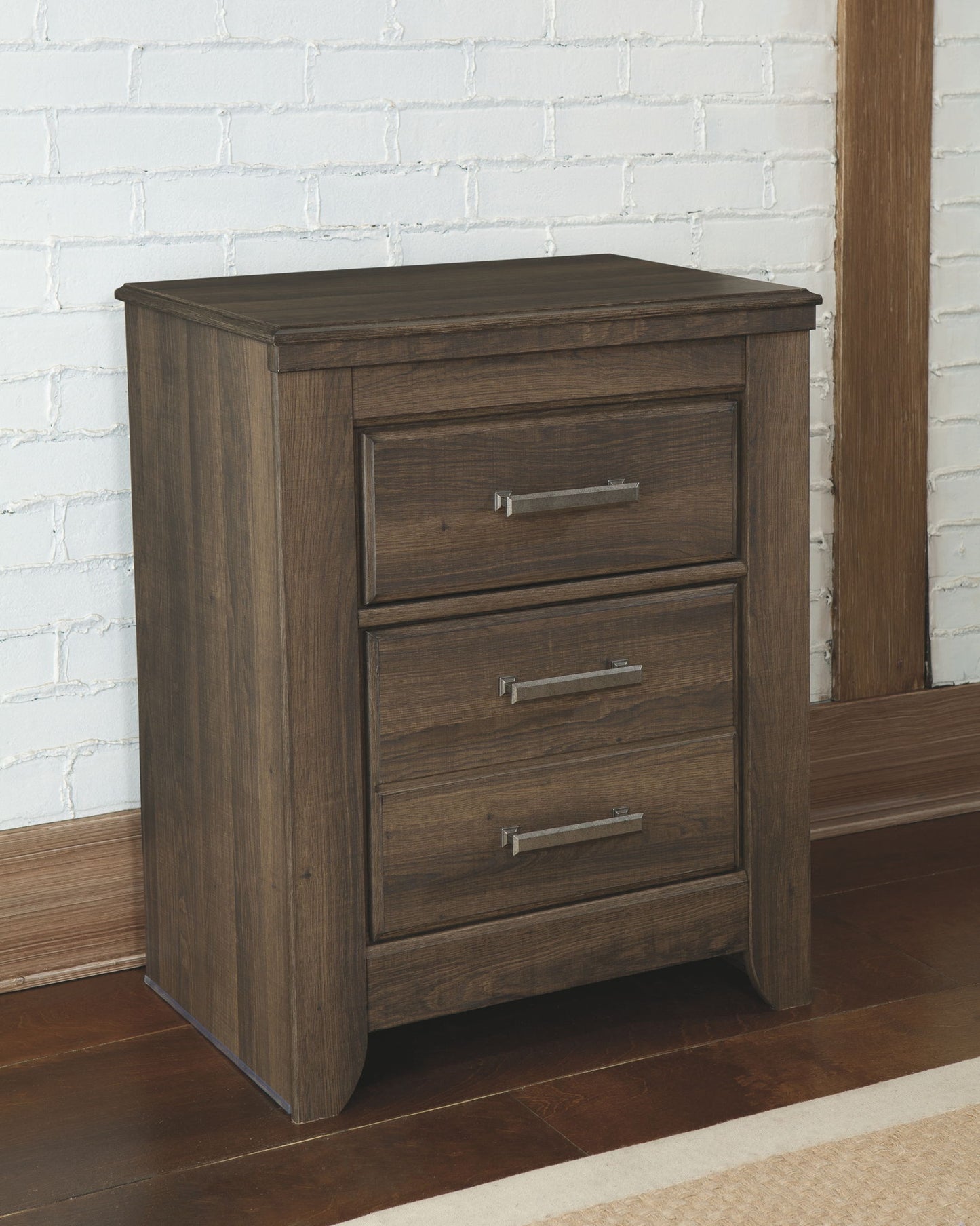 Juararo - Two Drawer Night Stand - Dark Brown - The Sleep Loft - Online Mattress Showroom NYC