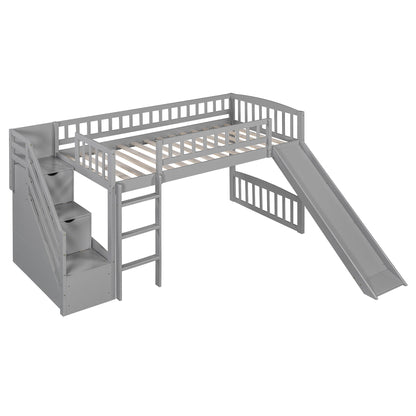 Loft Stairway Bed With 2 Drawers, Convertible Ladder And Slide - The Sleep Loft - Online Mattress Showroom NYC