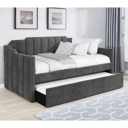Pressley - Twin Daybed With Trundle - Charcoal - The Sleep Loft - Online Mattress Showroom NYC