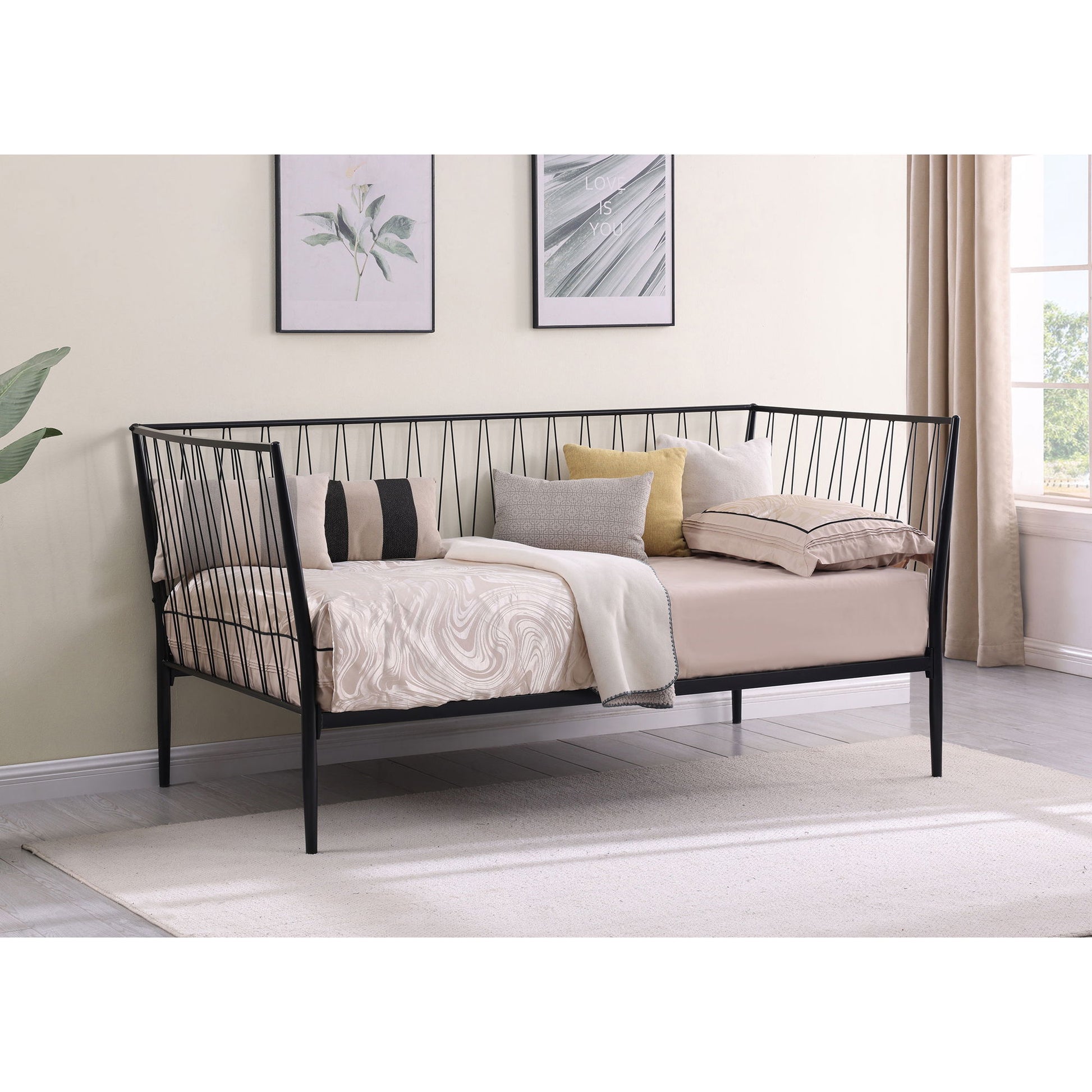 Vertigo - Twin Daybed With Slatted Support - Matte Black - The Sleep Loft - Online Mattress Showroom NYC