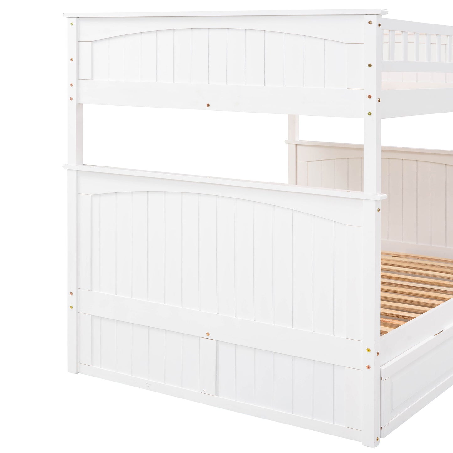 Bunk Bed With Twin Size Trundle, Guardrails - The Sleep Loft - Online Mattress Showroom NYC