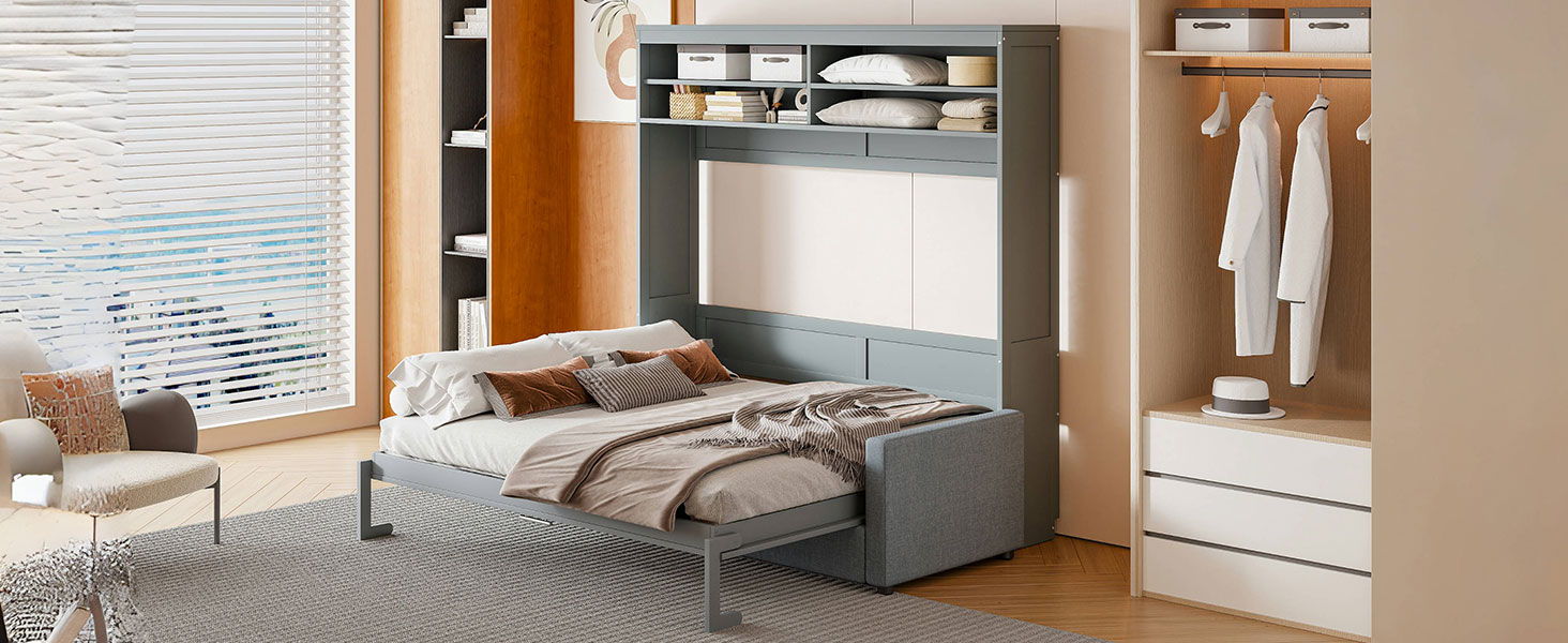 Murphy Wall Bed With Sofa - The Sleep Loft - Online Mattress Showroom NYC
