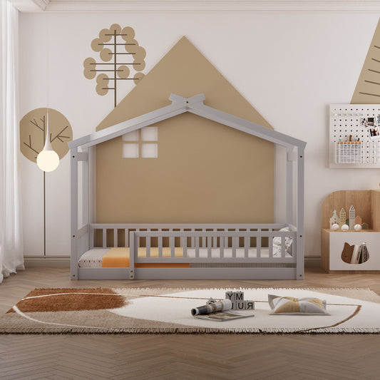Bed House Bed Frame With Fence - The Sleep Loft - Online Mattress Showroom NYC