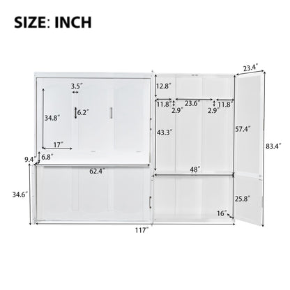 Murphy Elegant Wall Bed With Closet - The Sleep Loft - Online Mattress Showroom NYC