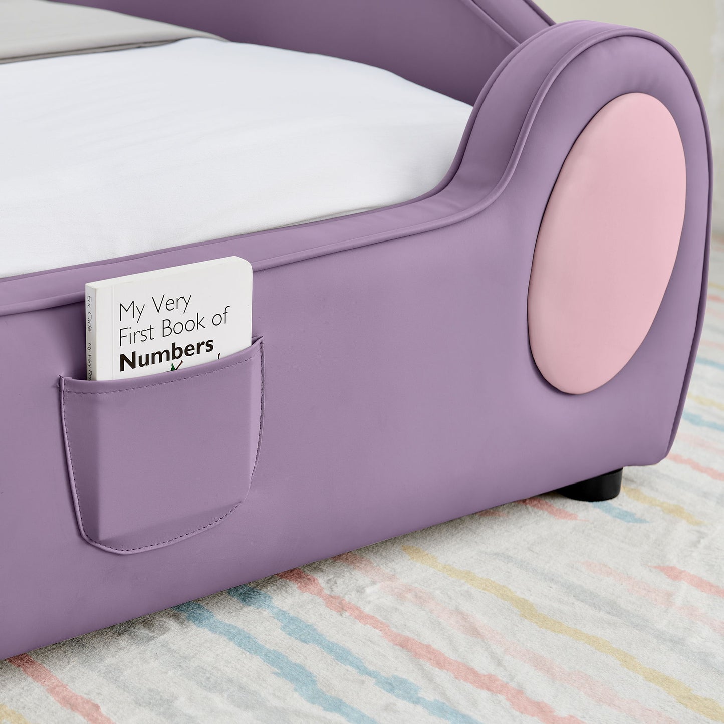 Cute Cloud Shape Bed With Guardrails Cartoon Design, Storage Pocket - The Sleep Loft - Online Mattress Showroom NYC