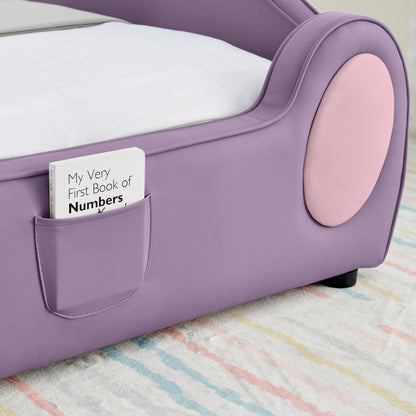 Cute Cloud Shape Bed With Guardrails Cartoon Design, Storage Pocket - The Sleep Loft - Online Mattress Showroom NYC