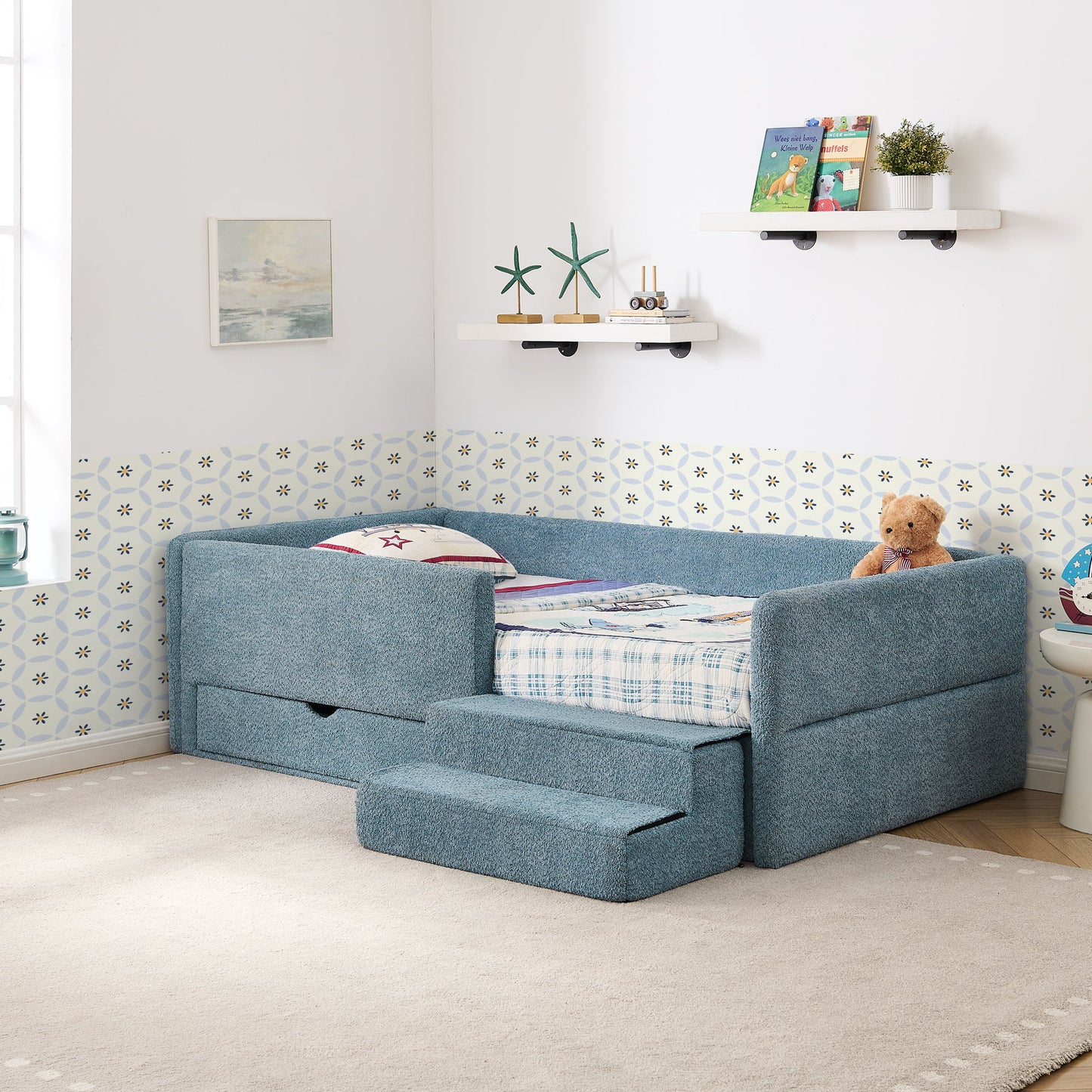 Safe Kids Bed With Guardrails And Storage - The Sleep Loft - Online Mattress Showroom NYC