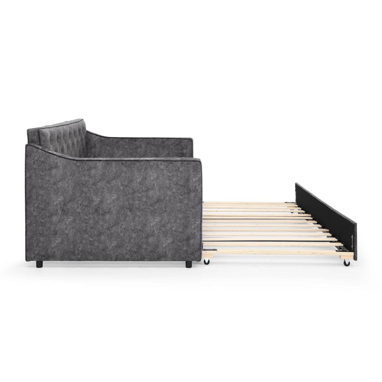 Daybed With Pop Up Trundle And USB Charging Armrest - The Sleep Loft - Online Mattress Showroom NYC