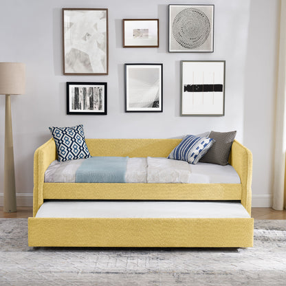 Upholstered Daybed With Pop Up Trundle - The Sleep Loft - Online Mattress Showroom NYC