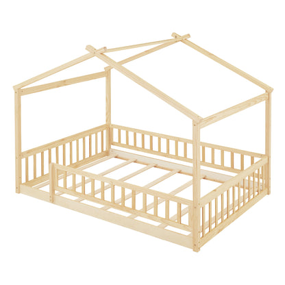 Bed House Bed Frame With Fence - The Sleep Loft - Online Mattress Showroom NYC