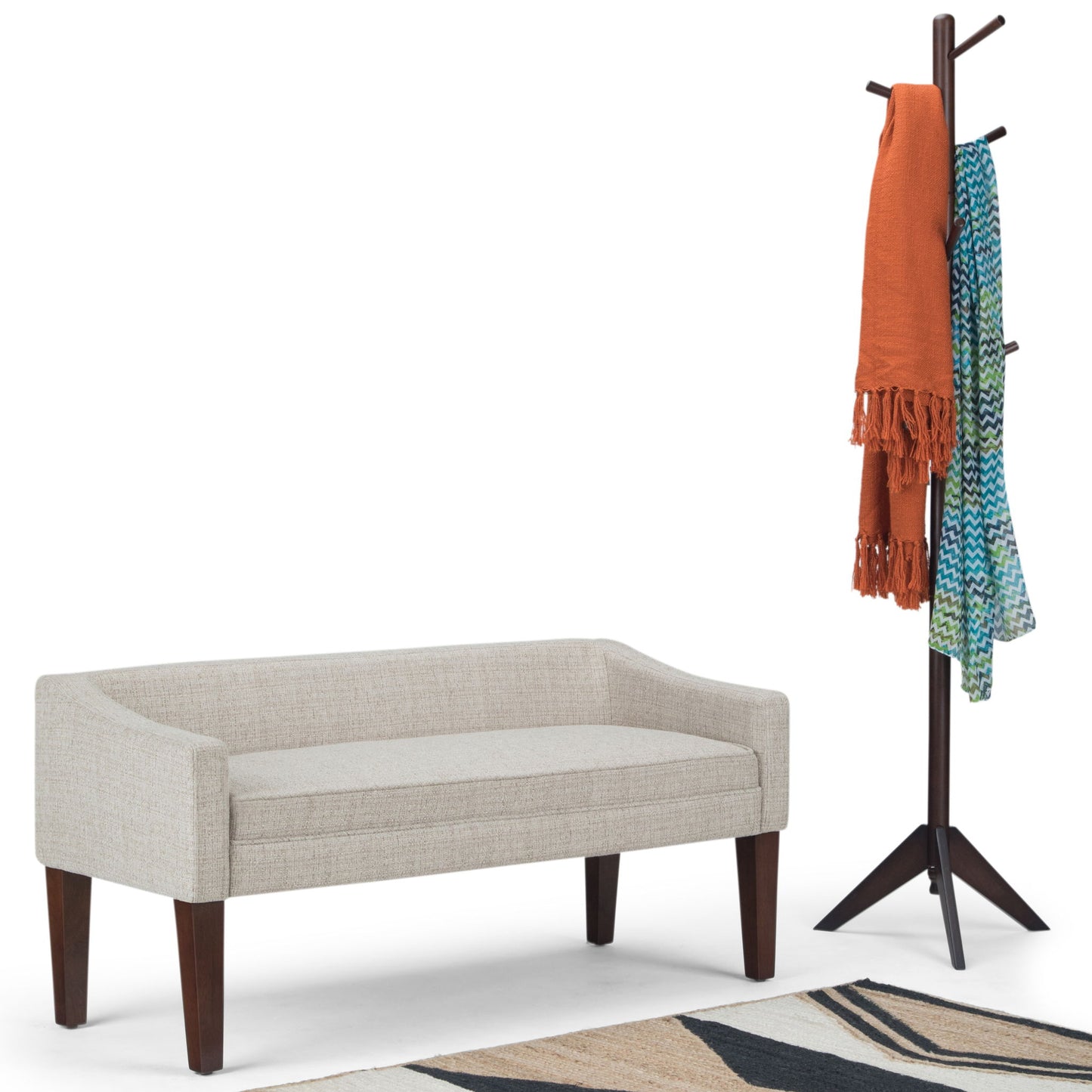 Parris - Contemporary Upholstered Bench - The Sleep Loft - Online Mattress Showroom NYC