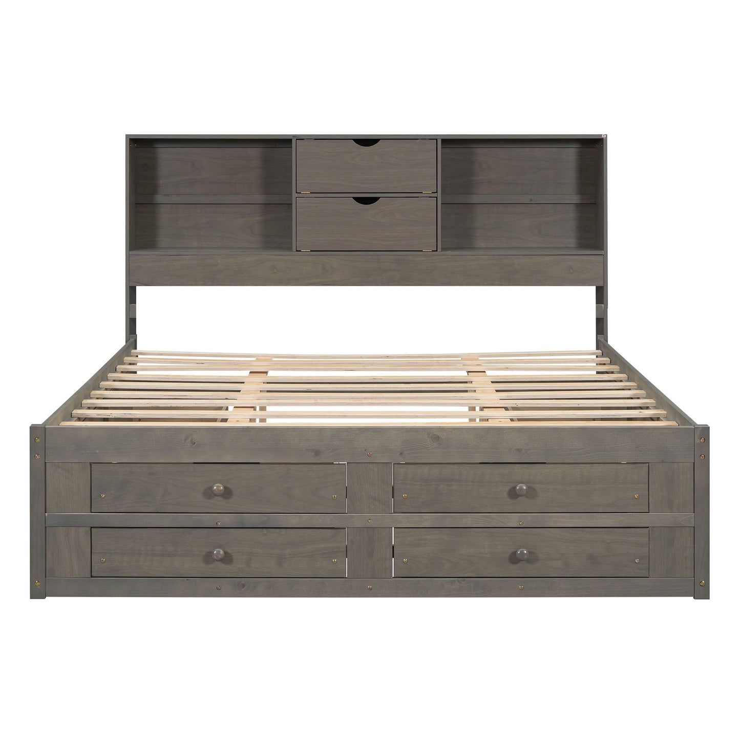 Platform Bed With Storage Headboard And 8 Drawers - The Sleep Loft - Online Mattress Showroom NYC