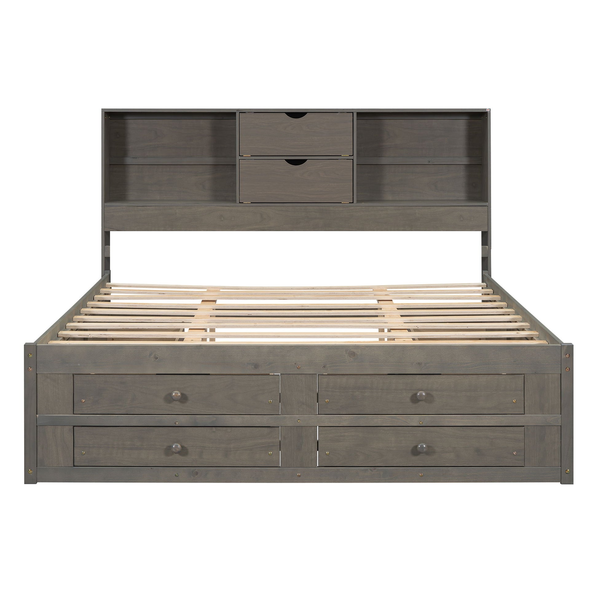 Platform Bed With Storage Headboard And 8 Drawers - The Sleep Loft - Online Mattress Showroom NYC