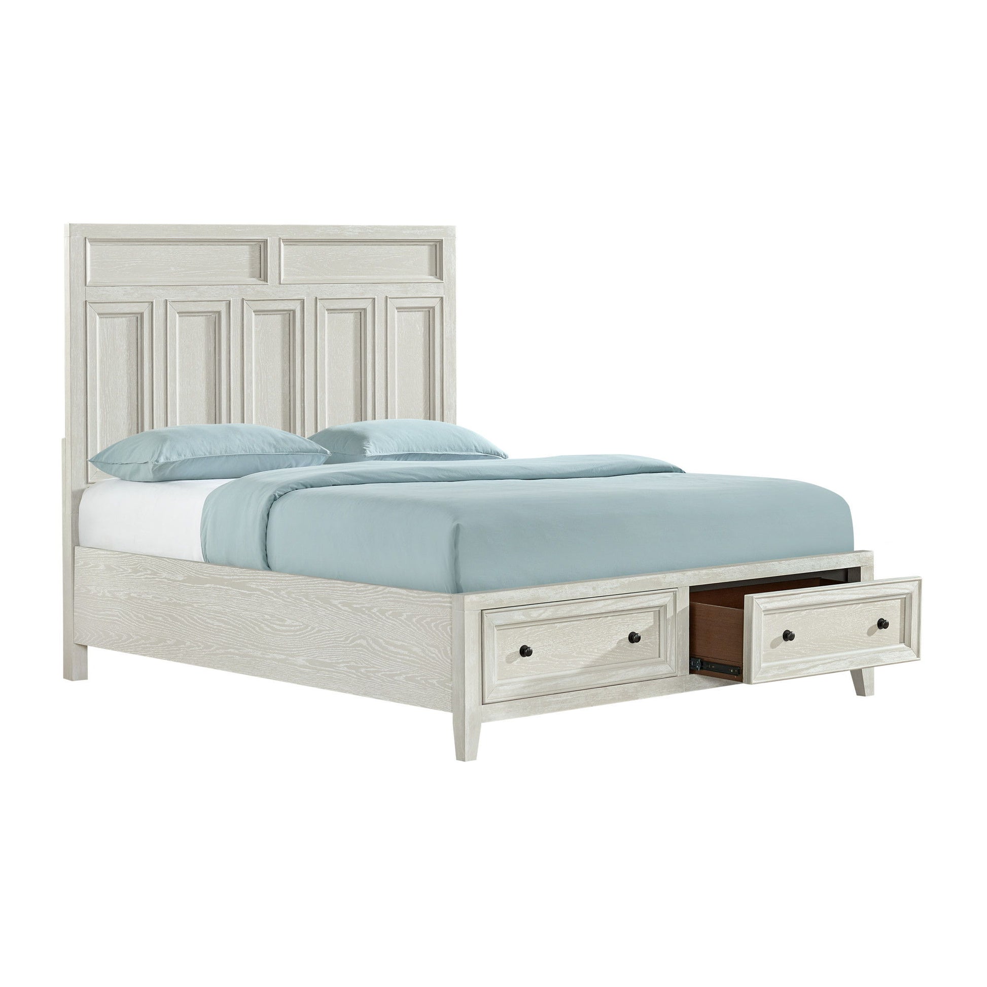 Storage Bed With Panel Headboard And Spacious Footboard Drawers - The Sleep Loft - Online Mattress Showroom NYC