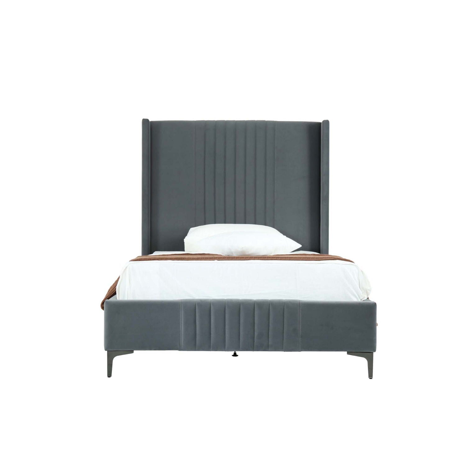 Promenade - Bed With Upholstered Headboard And Slats - The Sleep Loft - Online Mattress Showroom NYC
