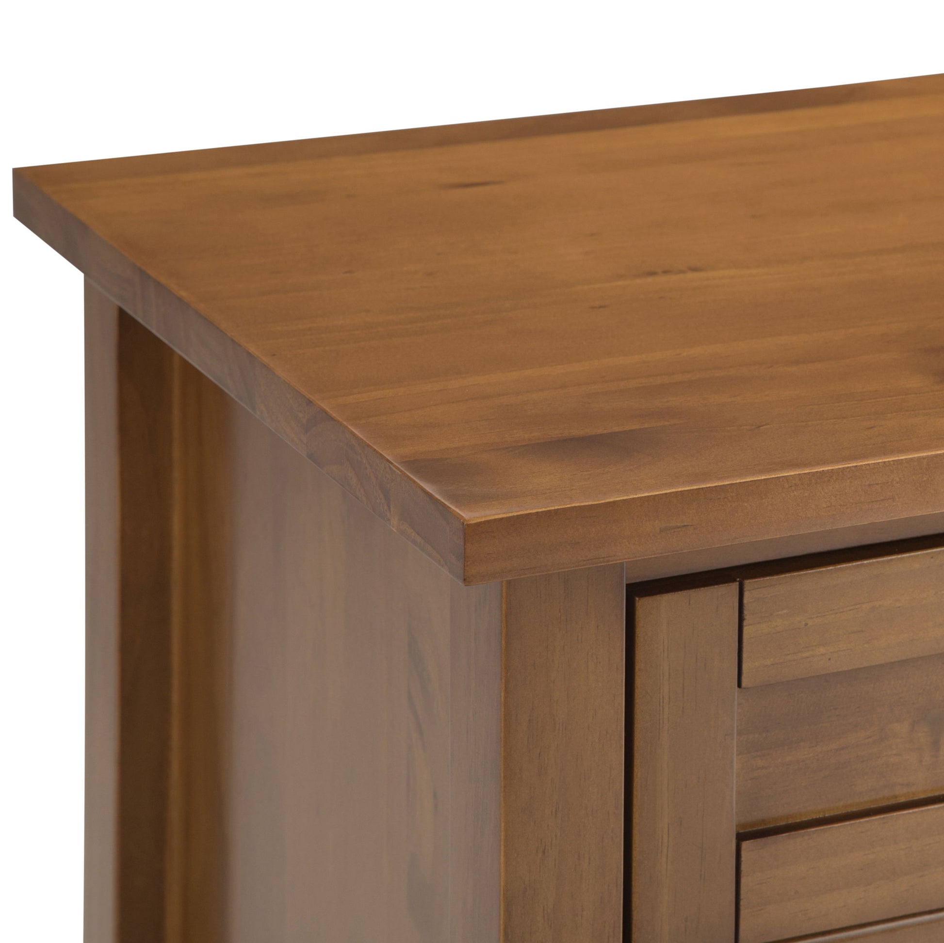 Warm Shaker - Bedside Table - Light Golden Brown - The Sleep Loft - Online Mattress Showroom NYC