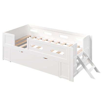 Platform Bed With Guardrail And Drawer - The Sleep Loft - Online Mattress Showroom NYC