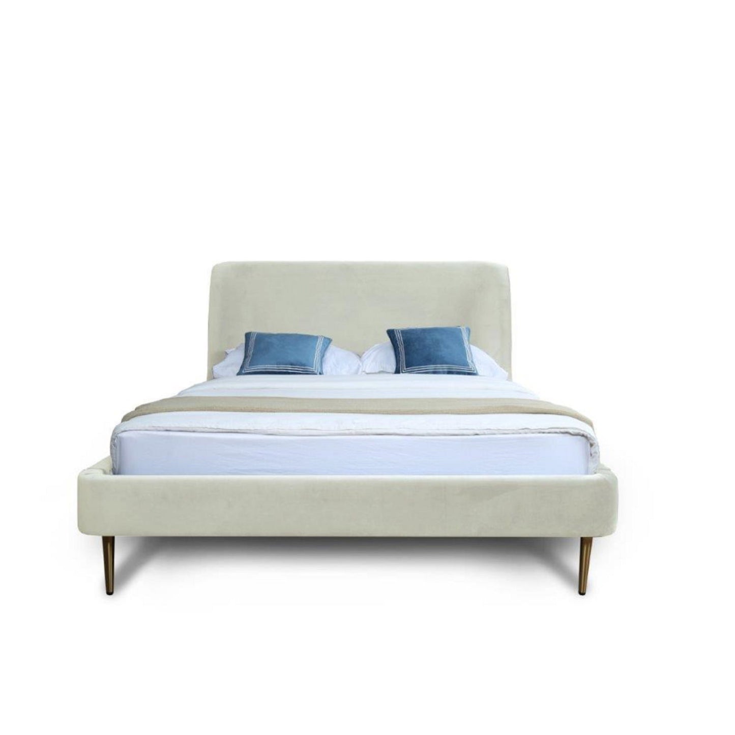 Heather - Upholstered Bed With Curved Headboard - The Sleep Loft - Online Mattress Showroom NYC