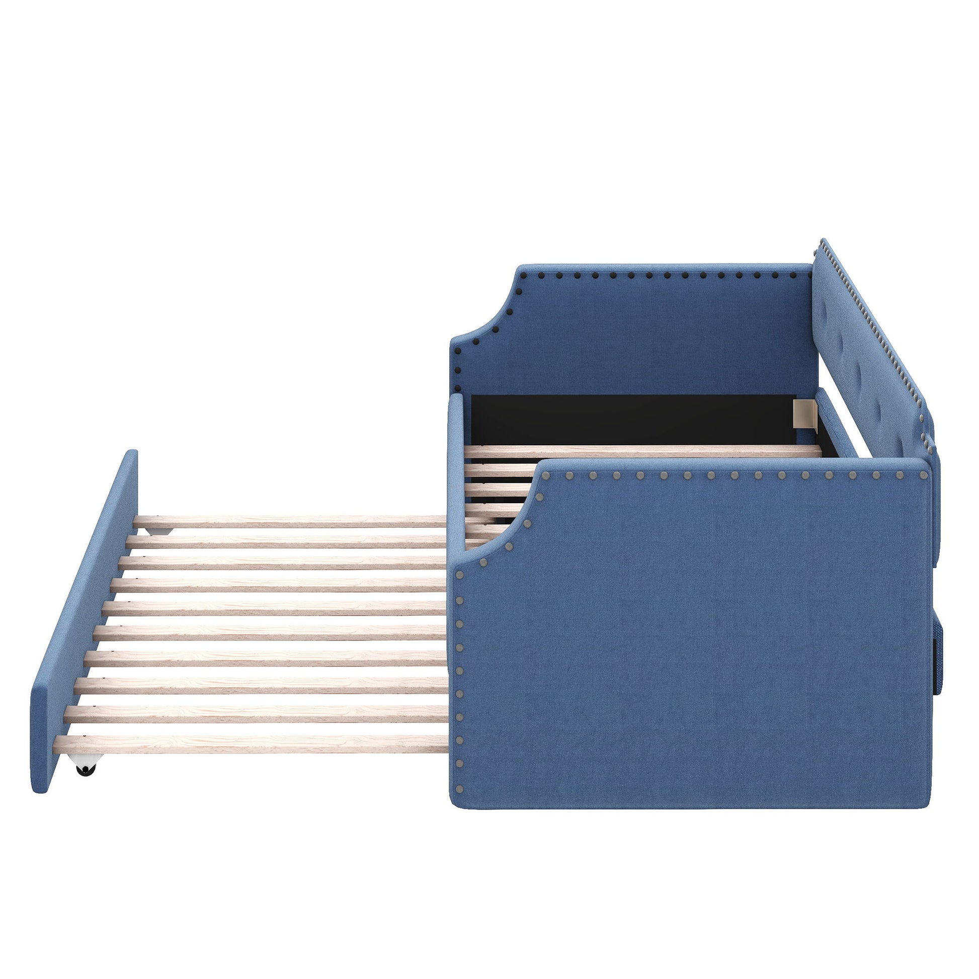 Upholstered Daybed With Trundle - The Sleep Loft - Online Mattress Showroom NYC