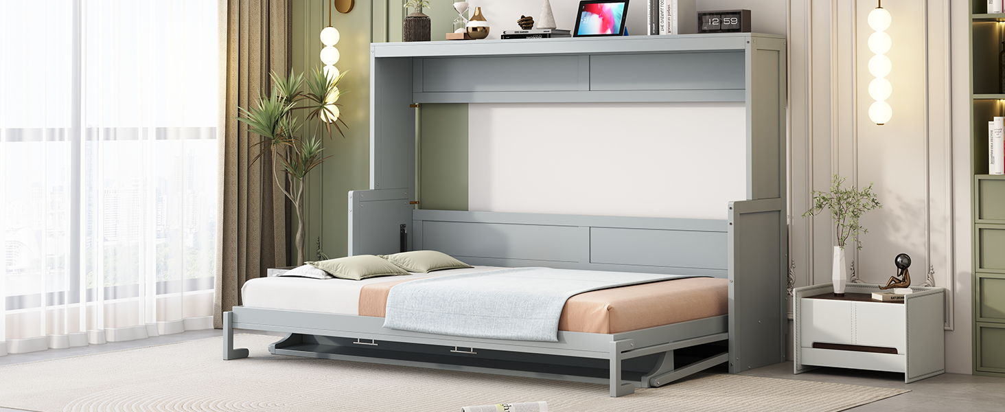 Murphy Bed With Hydraulic Lift & Desk Design - The Sleep Loft - Online Mattress Showroom NYC
