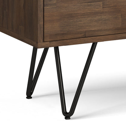 Chase - Low Bookcase - Rustic Natural Aged Brown - The Sleep Loft - Online Mattress Showroom NYC