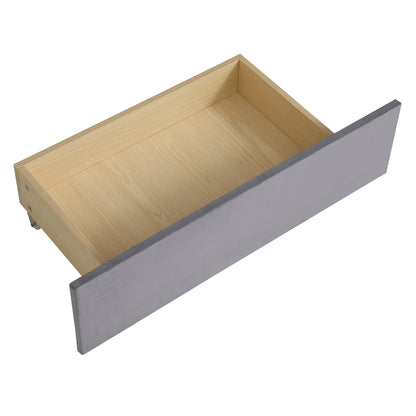 L Shaped Upholstered Platform Bed With Storage And Drawers - The Sleep Loft - Online Mattress Showroom NYC
