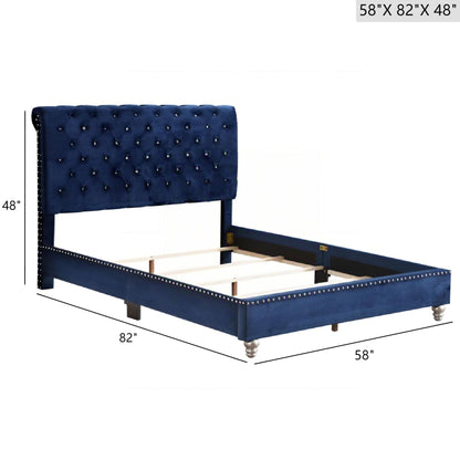 Elegant Transitional Upholstered Bed - The Sleep Loft - Online Mattress Showroom NYC