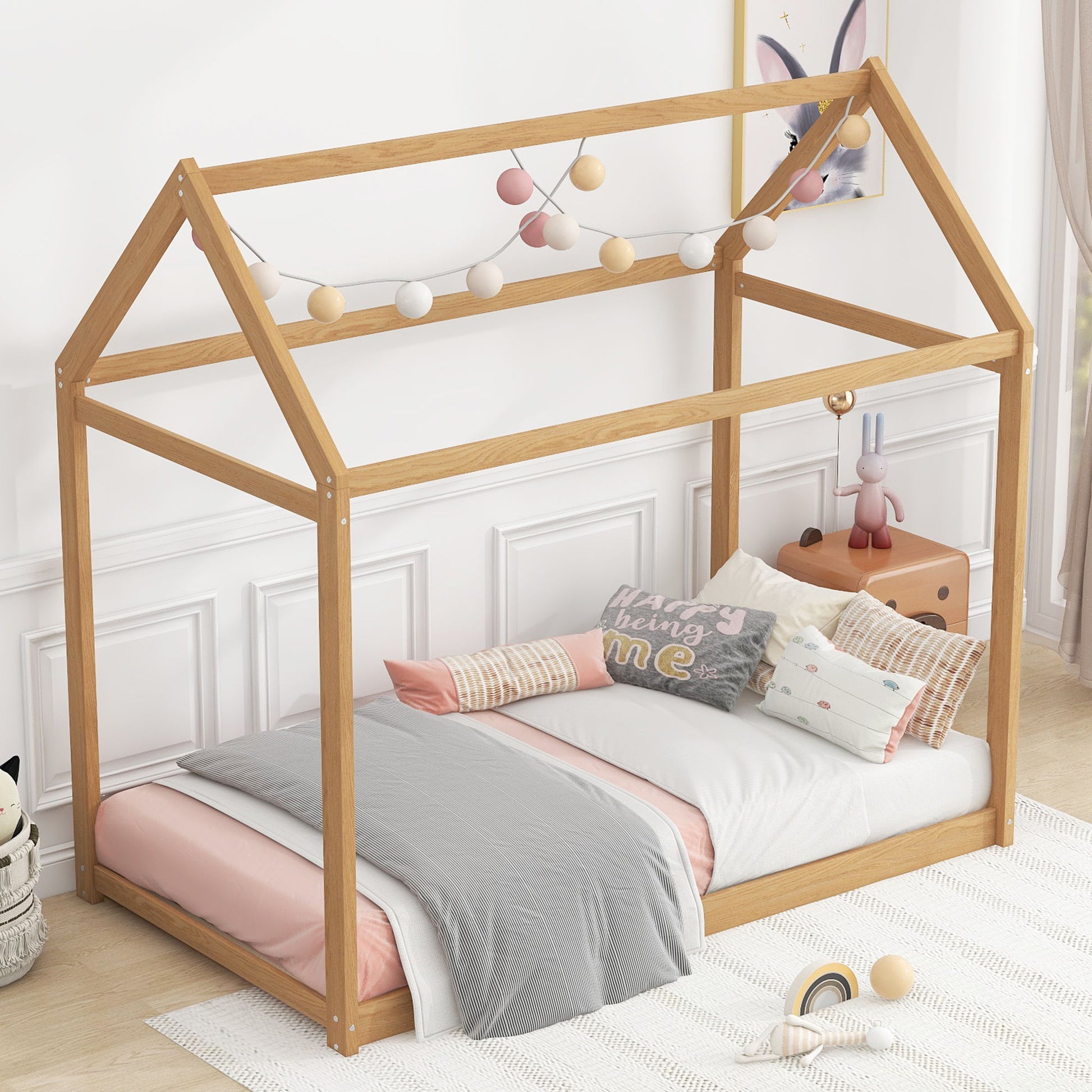Wooden House Shaped Bed - The Sleep Loft - Online Mattress Showroom NYC