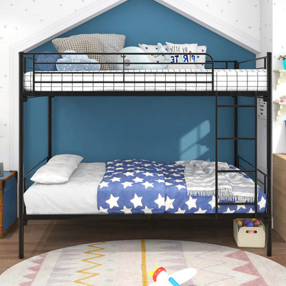 Space Saving Bunk Bed With Metal Frame And Ladder - The Sleep Loft - Online Mattress Showroom NYC