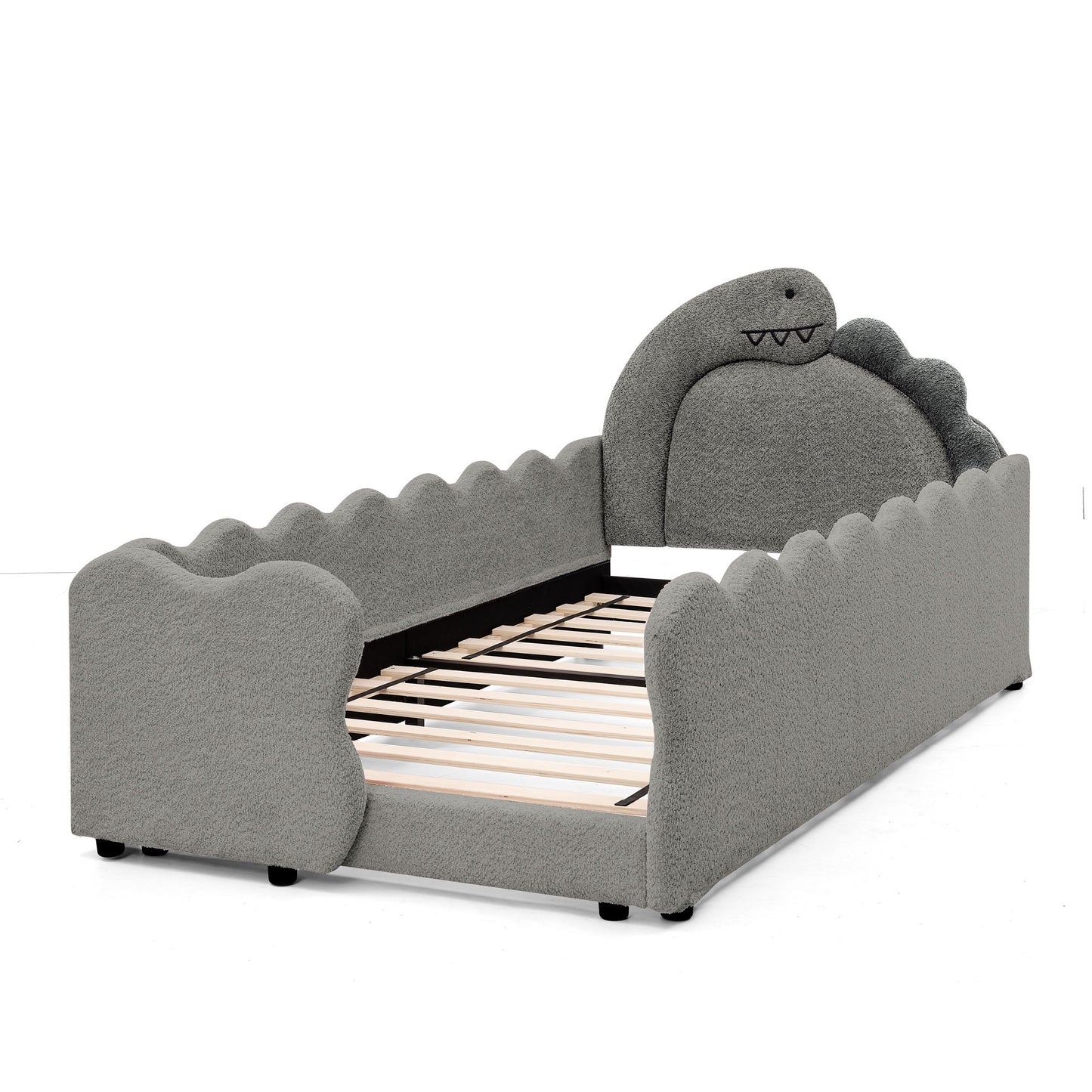 Cute Dinosaur Shaped Bed With Safety Guardrail, Toddler Frame - The Sleep Loft - Online Mattress Showroom NYC