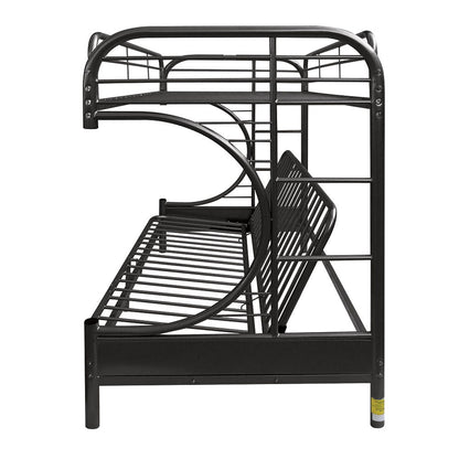 Eclipse - Twin Long Queen Futon Bunk Bed - Black - The Sleep Loft - Online Mattress Showroom NYC