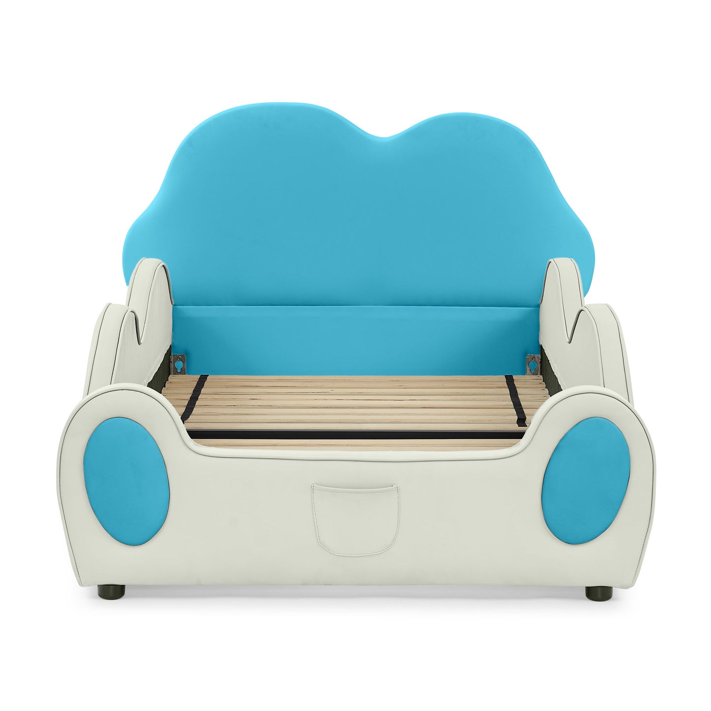 Cute Cloud Shape Bed With Guardrails Cartoon Design, Storage Pocket - The Sleep Loft - Online Mattress Showroom NYC