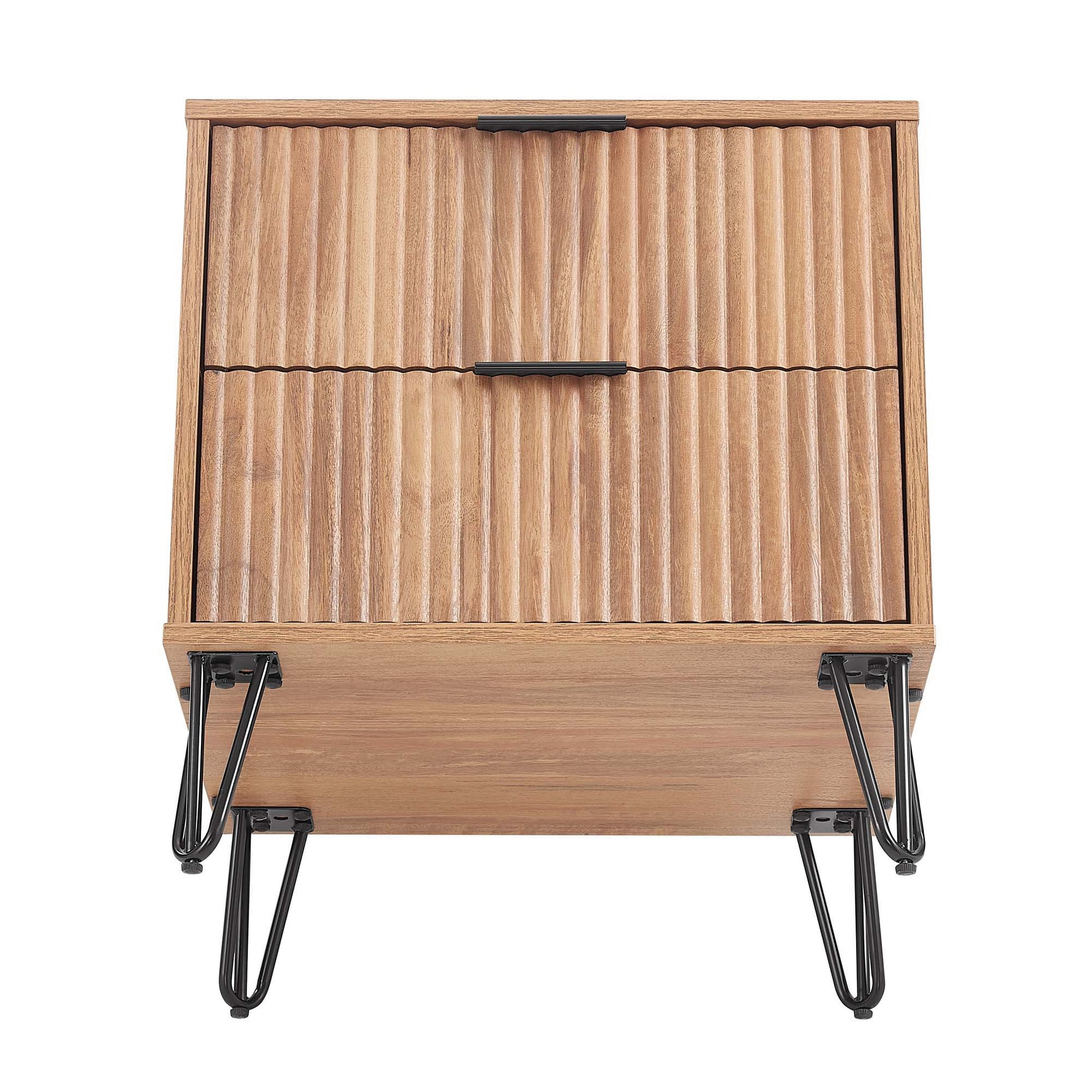 Dumbo - Nightstand With 2 Drawers - The Sleep Loft - Online Mattress Showroom NYC