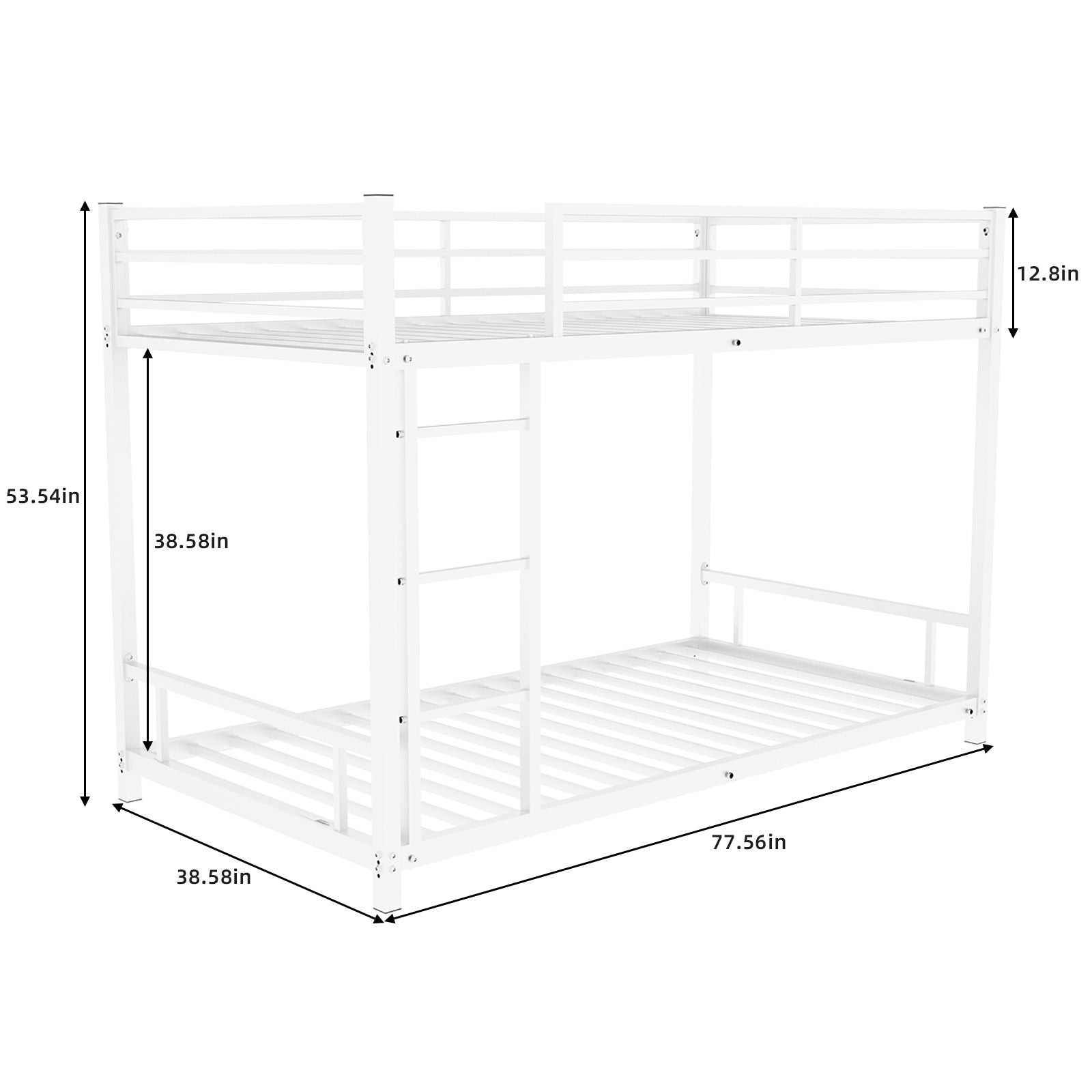 Bunk Bed With Noise Reduction And Safety Guardrail - The Sleep Loft - Online Mattress Showroom NYC
