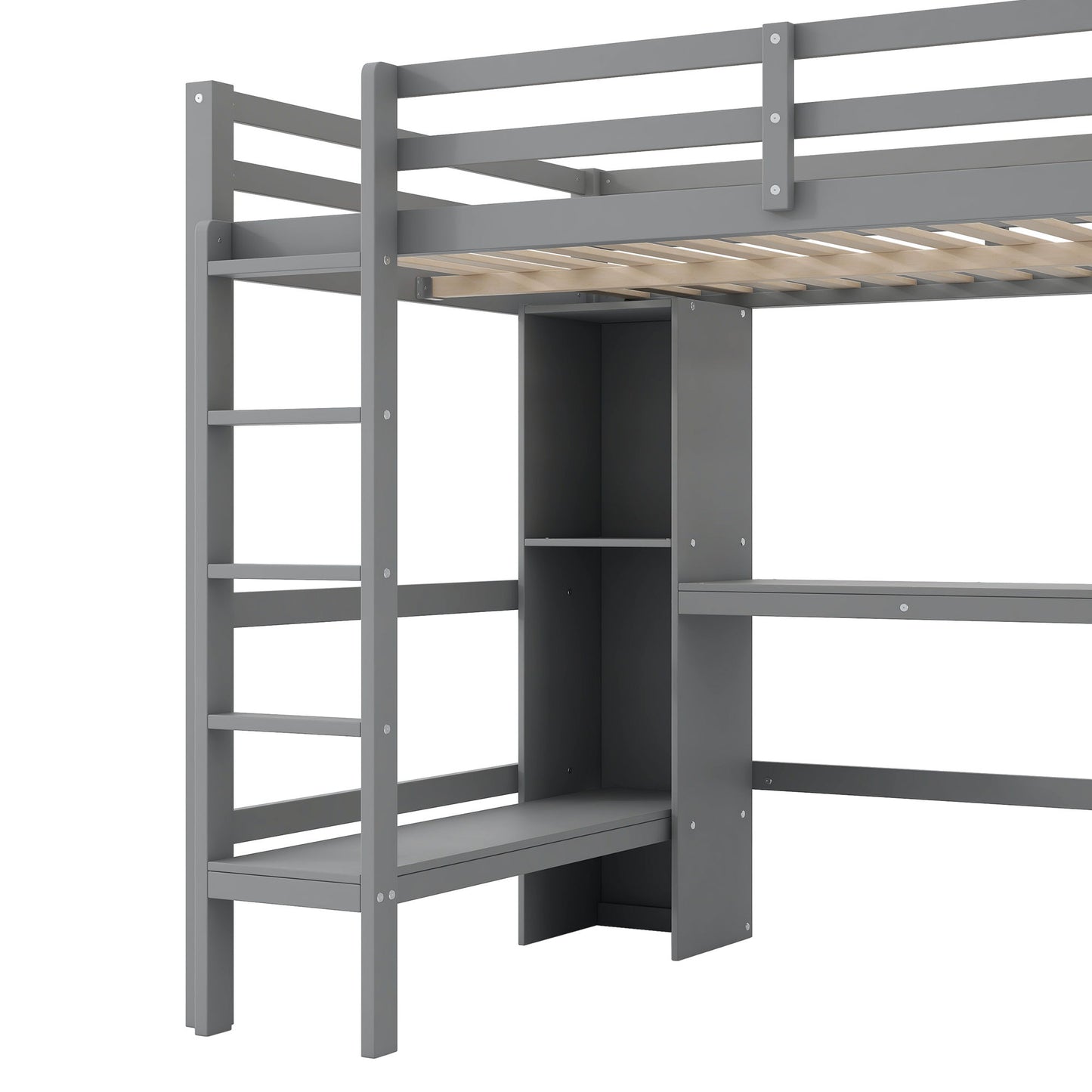 Loft Bed With Built In Desk And Multifunction Shelves - The Sleep Loft - Online Mattress Showroom NYC