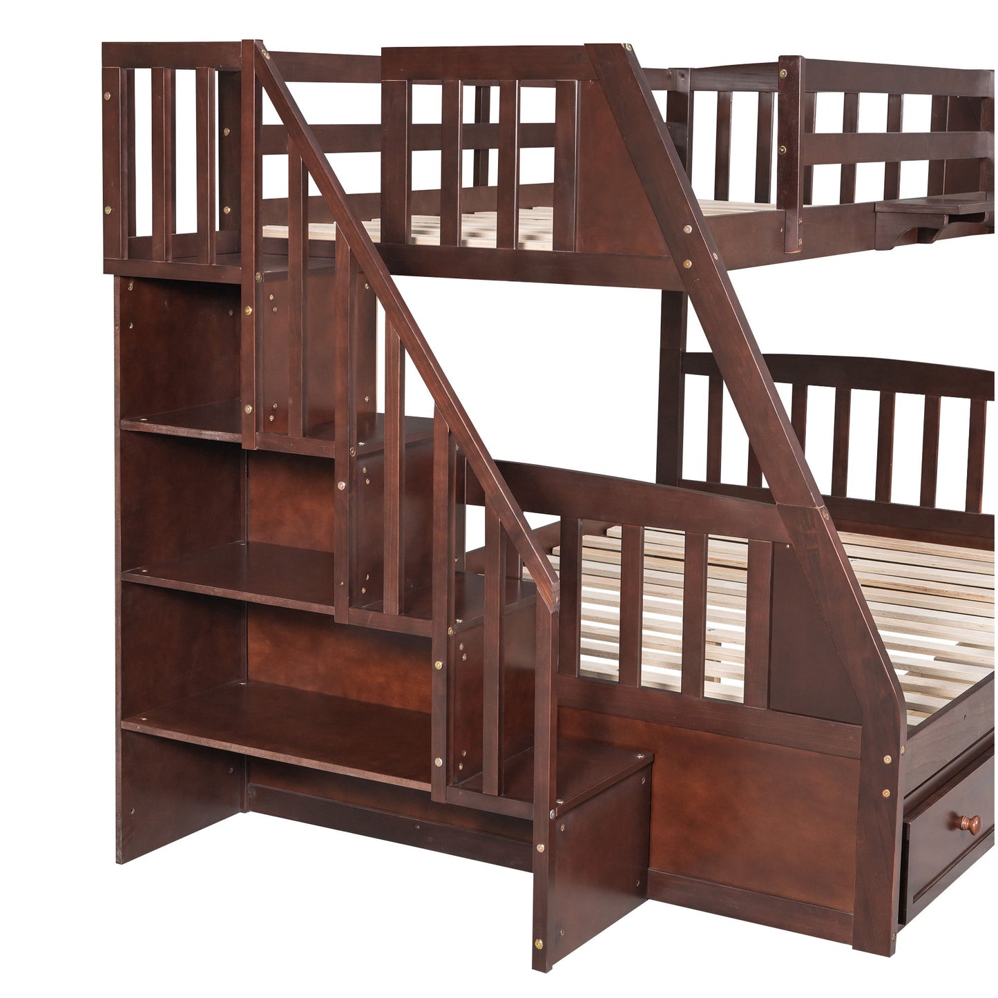 Bunk Bed With Drawers, Ladder And Storage Staircase - The Sleep Loft - Online Mattress Showroom NYC