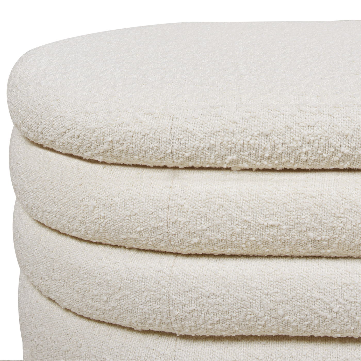 Fuji - Upholstered Oval Storage Bench - The Sleep Loft - Online Mattress Showroom NYC