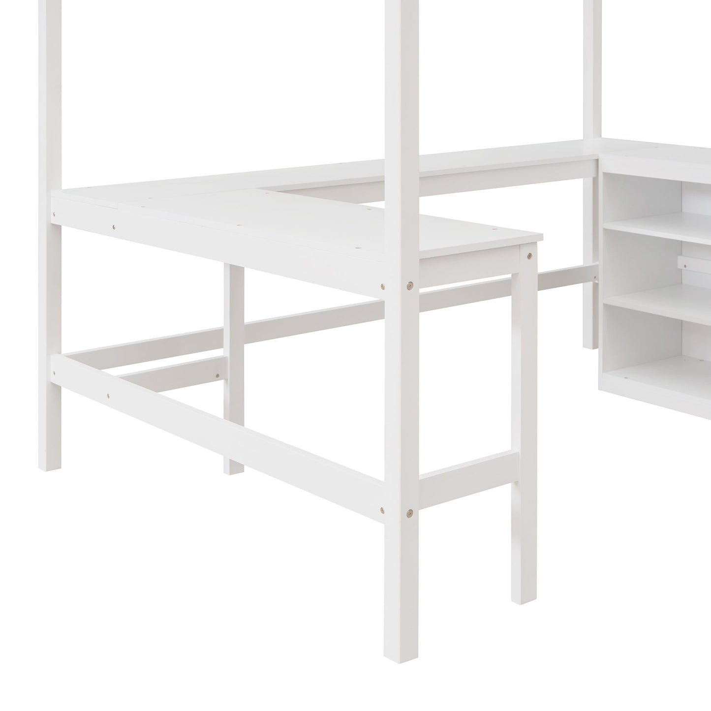Loft Bed With Shelves With Desk - The Sleep Loft - Online Mattress Showroom NYC