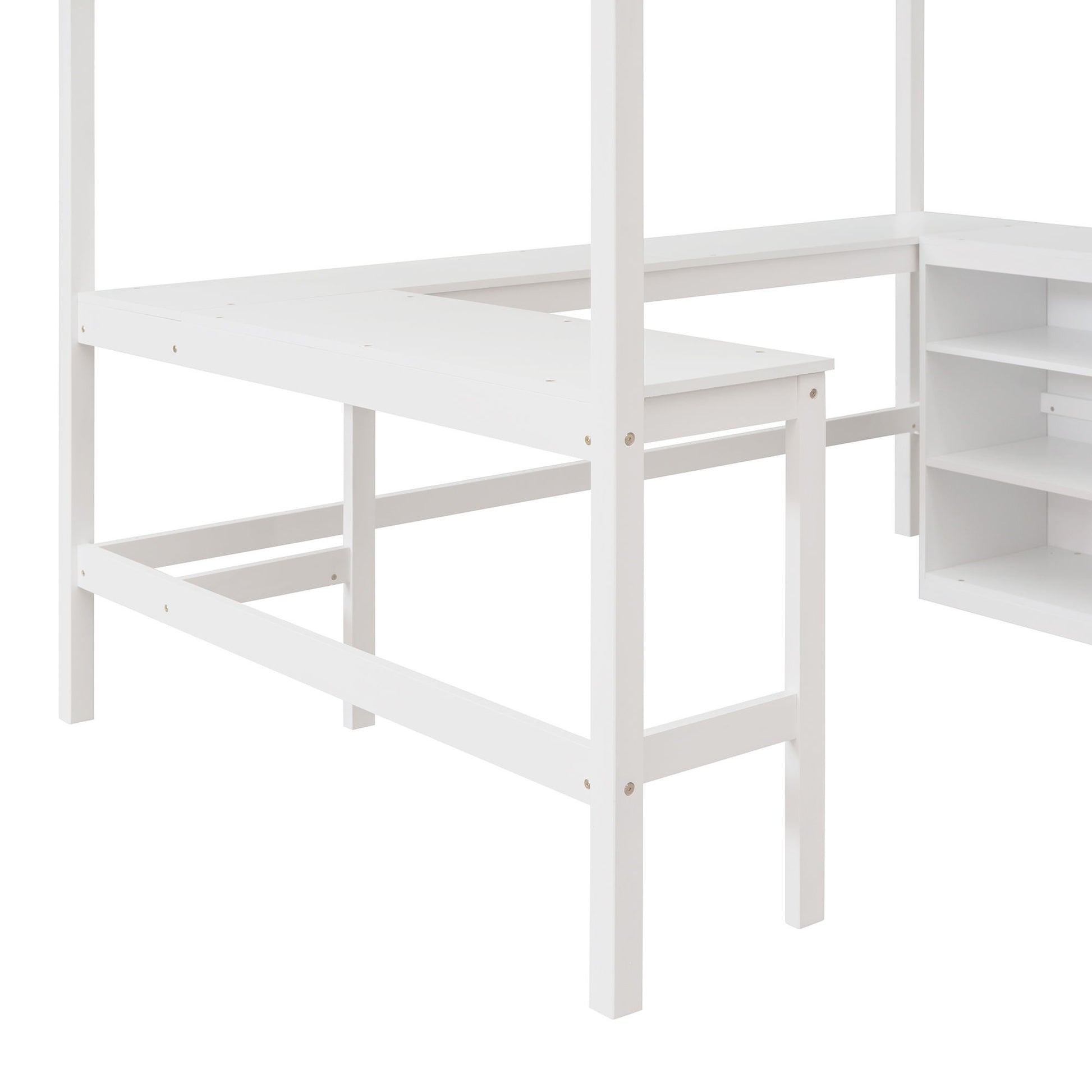Loft Bed With Shelves With Desk - The Sleep Loft - Online Mattress Showroom NYC