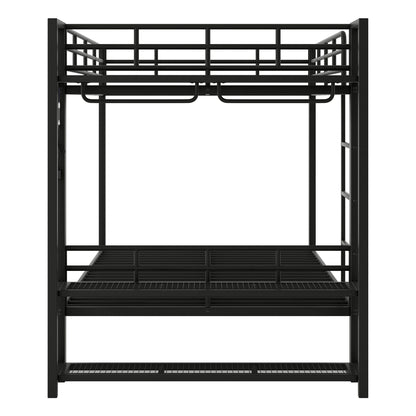 Bunk Bed With Storage Shelves, Clothes Hooks, LED Light - The Sleep Loft - Online Mattress Showroom NYC