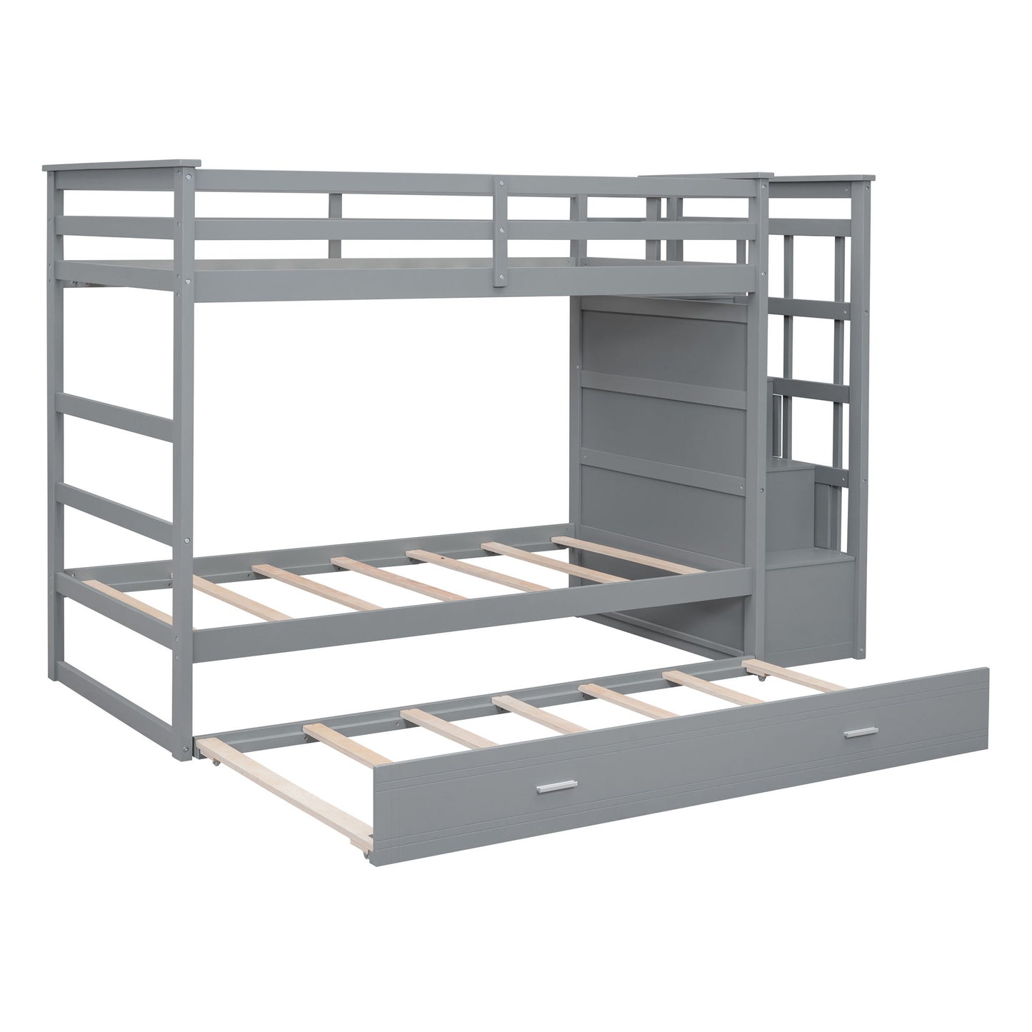 Bunk Bed With Trundle And Staircase - The Sleep Loft - Online Mattress Showroom NYC