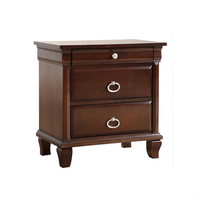 Triton - Nightstand - Cappuccino - The Sleep Loft - Online Mattress Showroom NYC