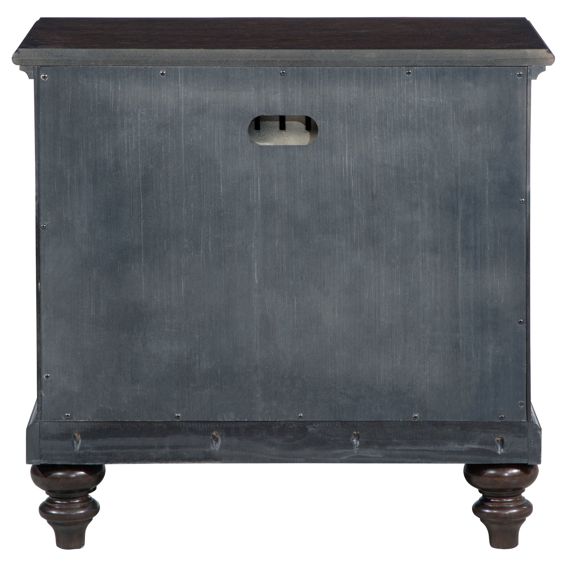 Berwick - 1 Drawer Nightstand With Open Cubby - Dark Oak - The Sleep Loft - Online Mattress Showroom NYC
